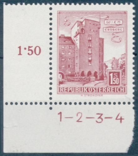 Briefmarke mit Symbolzahl(en)